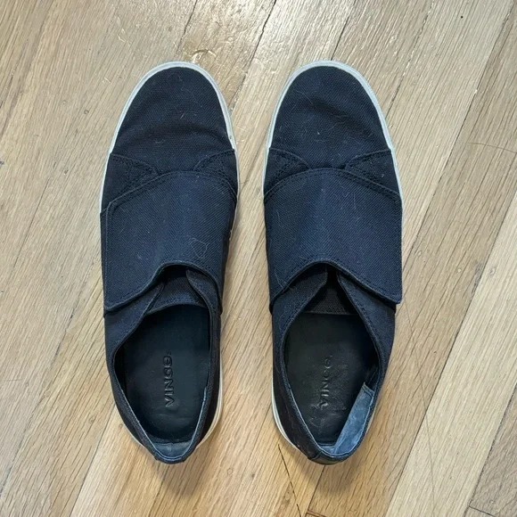 Vince Blair Velcro Sneakers in Black - Picture 3 of 8